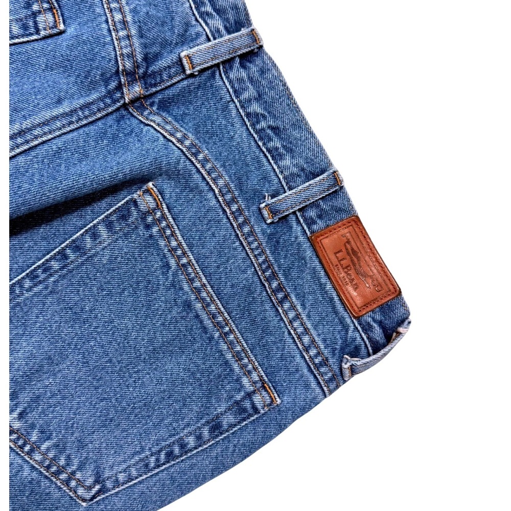 LL Bean Mens‎ Classic Fit Flannel Lined Jeans Blue Denim 34x32 - Picture 5 of 7